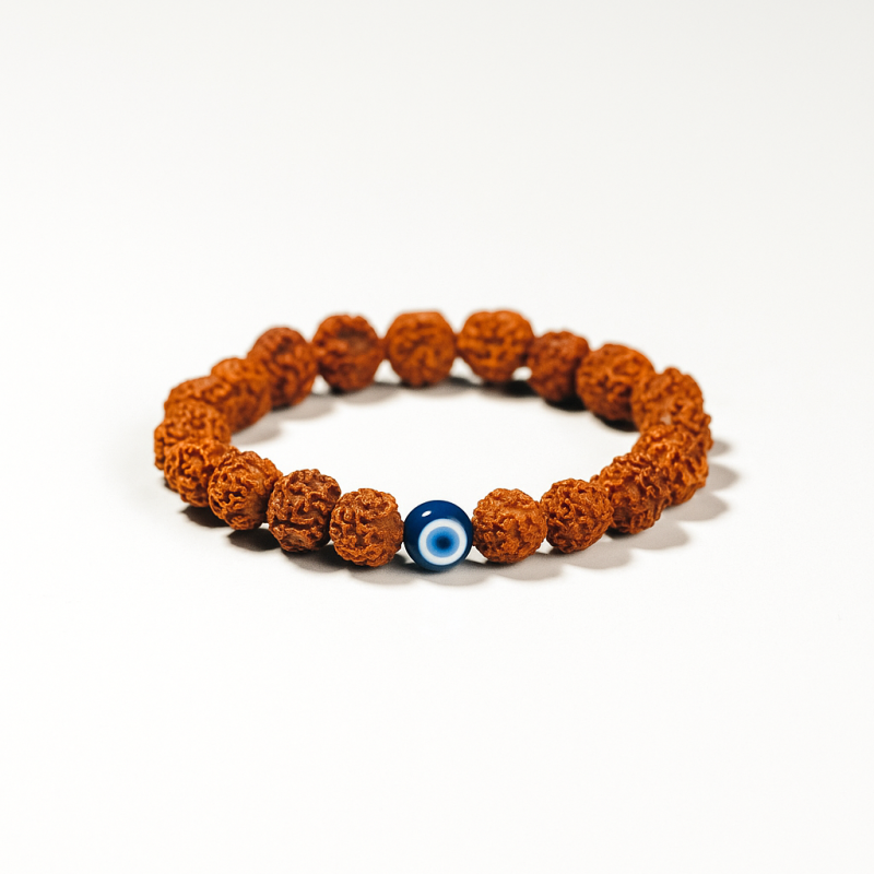 Rudraksh Evil Eye Healing Energy Bracelet for Men & Women