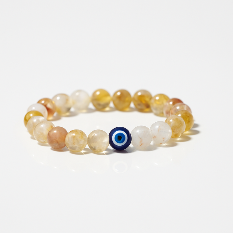 Natural Citrine Evil Eye
