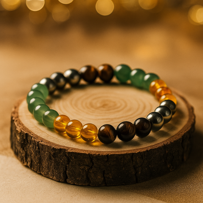 Money Magnet Bracelet – Natural Healing Crystal Beads